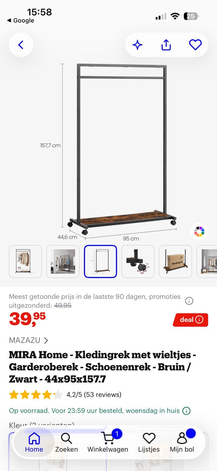 Kledingrek nieuw !, Ophalen, Nieuw