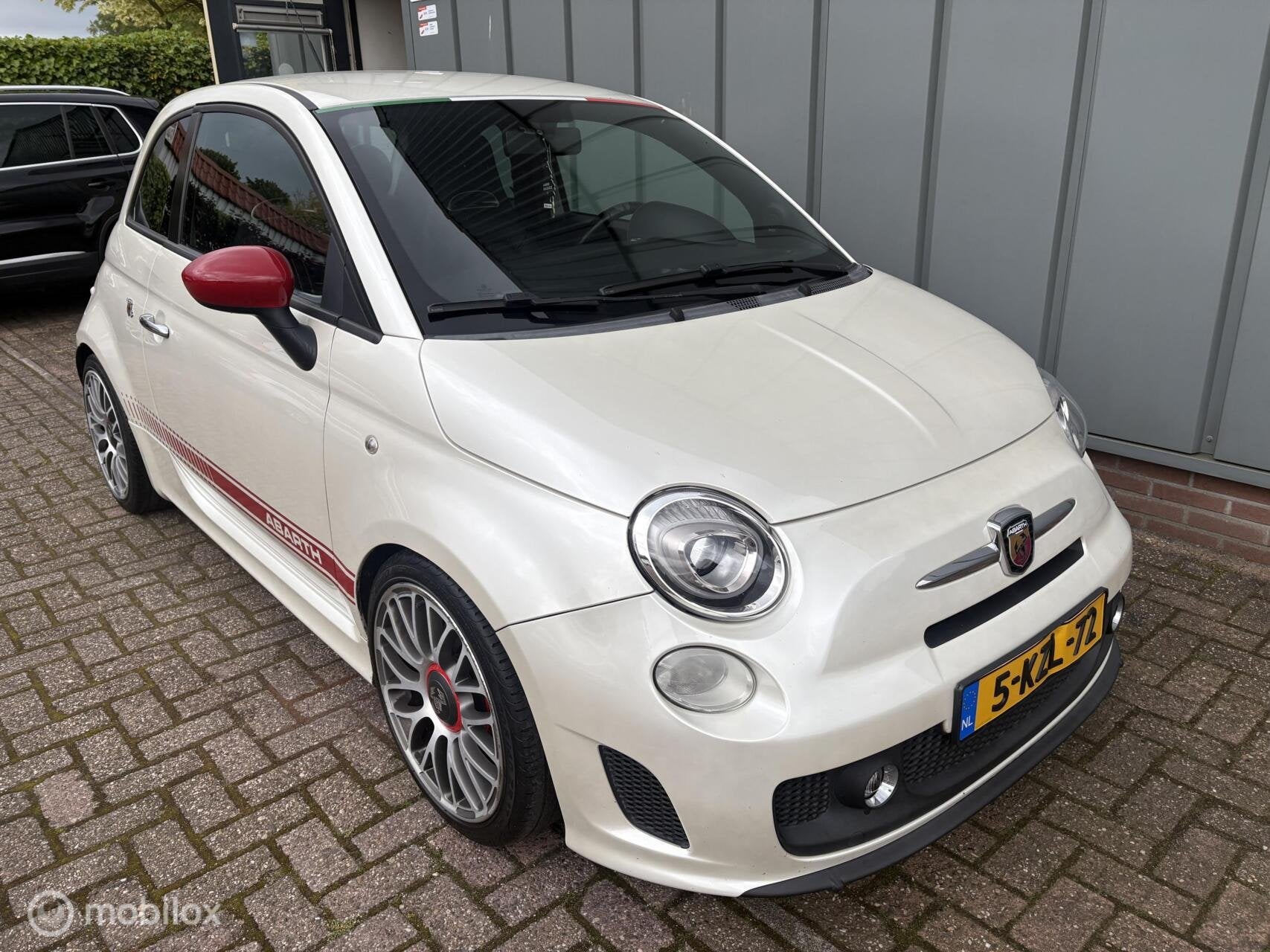 Fiat 500 1.4-16V Abarth - APK - Leder - Airco, Auto's, Voorwielaandrijving, Euro 5, Zwart, 4 cilinders