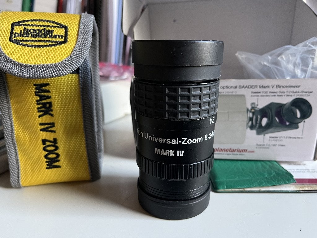 Baader Hyperion  Zoom oculair  8-24 mm, Ophalen of Verzenden, Zo goed als nieuw, Minder dan 80 mm, Onderdelen of Toebehoren