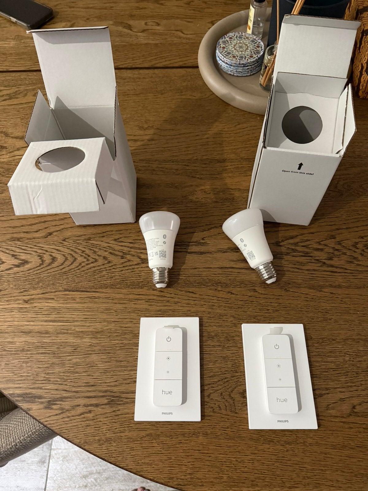 2 x Hue White Ambiance en 2 x Dimmer Switch, Ophalen, Nieuw