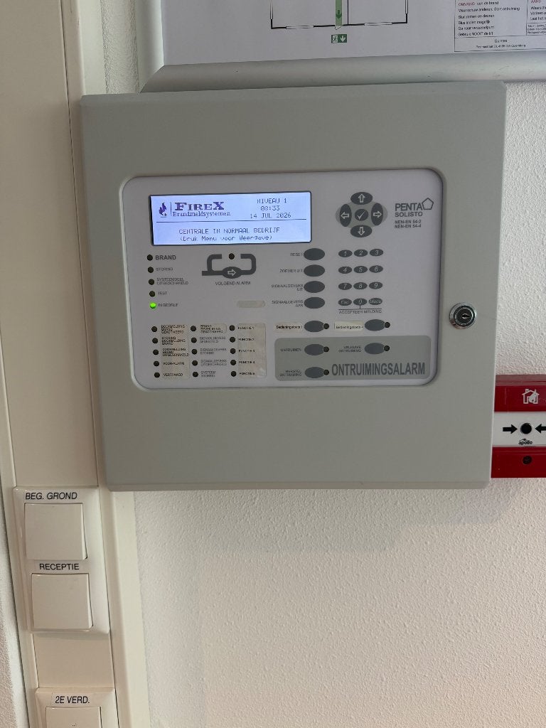 Complete FireX PENTA 5000 Brandmeld- ontruimingsinstalatie, Ophalen, Zo goed als nieuw, Compleet systeem, Alarmoproep bij centrale