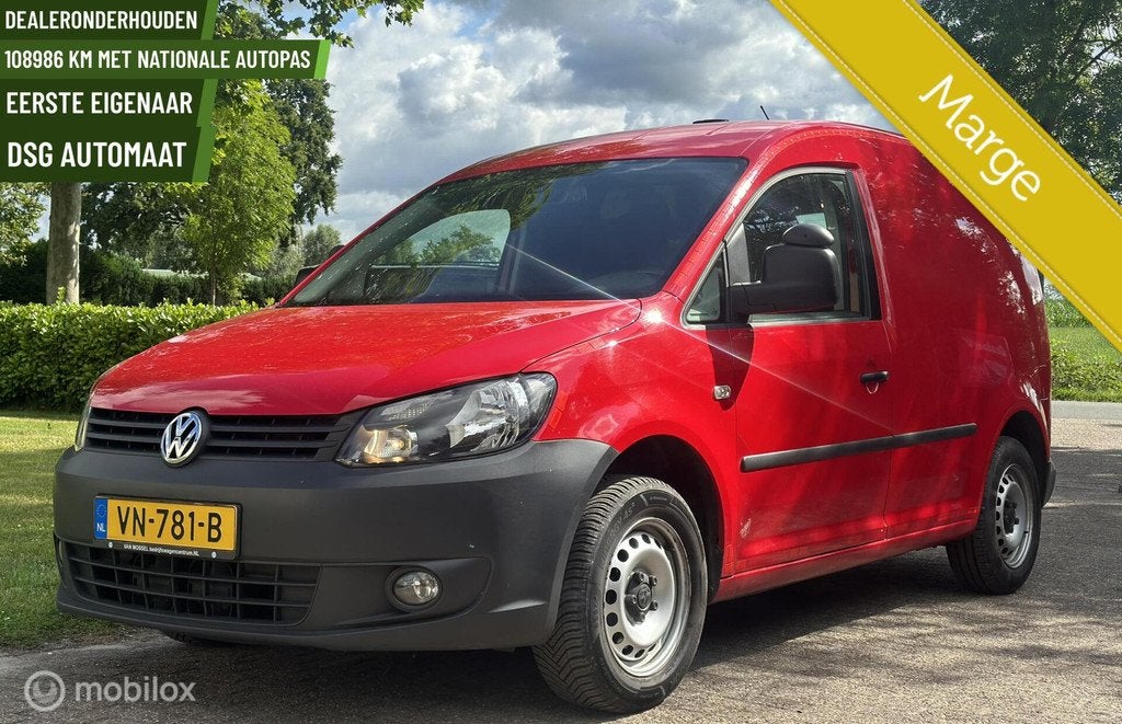 ✅Volkswagen Caddy 1.6 TDI 102PK Automaat Marge! HIGHLINE, Auto's, Euro 5, Gebruikt, Zwart, 4 cilinders