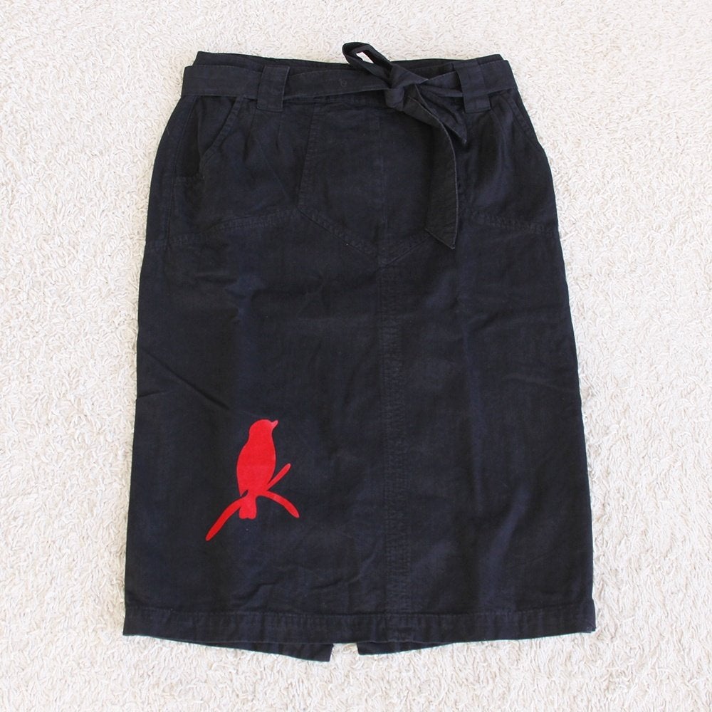 Mooie Gosha Rok 100% Katoen (Maat 36) - 74 € 35,-, Kleding | Dames, Zwart, Ophalen of Verzenden, Zo goed als nieuw, Knielengte