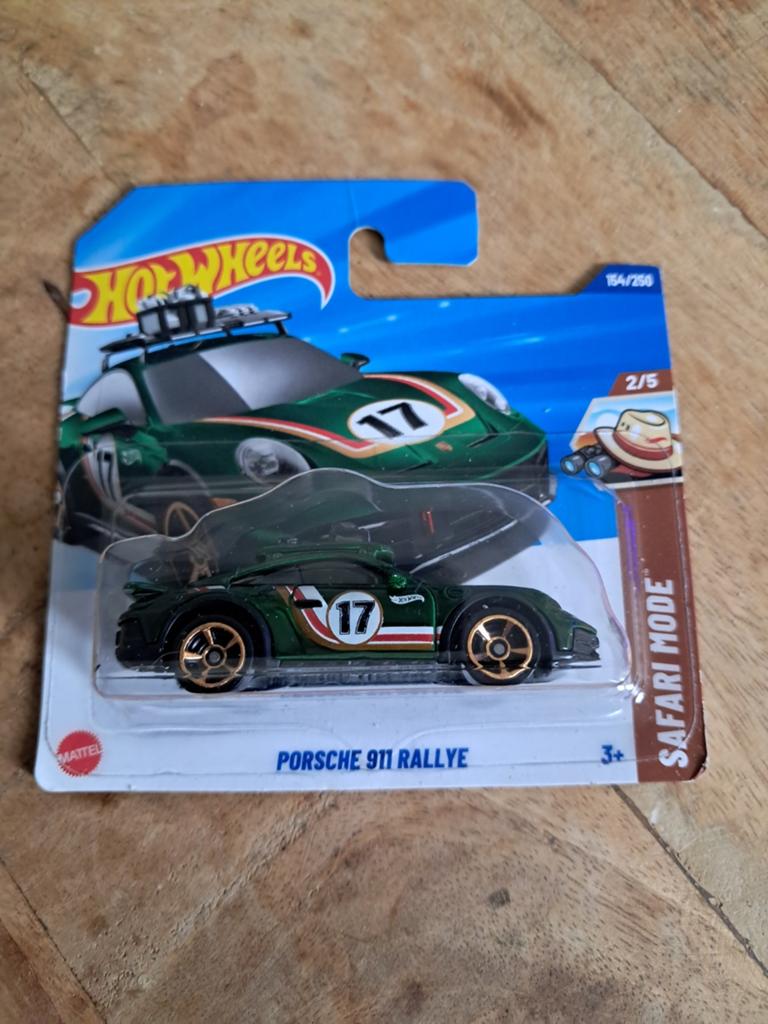 Hot Wheels Porsche 911 Rally groen nieuw in verpakking, Ophalen of Verzenden, Nieuw, Auto