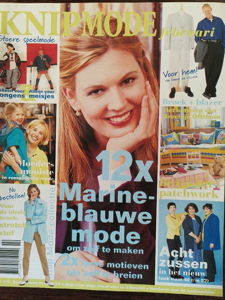 Knipmode februari 1997 kleding voor mannen en kinderen, Ophalen of Verzenden, Zo goed als nieuw, Vrouw, Knipmode
