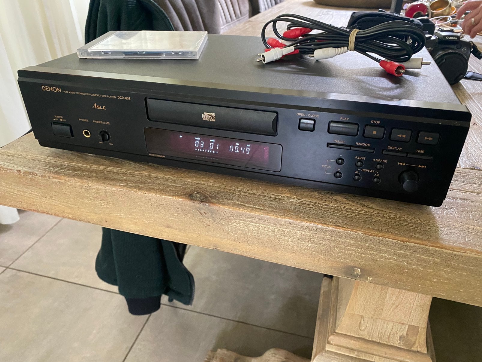 Vintage Denon DCD655 topklasse cd speler, Ophalen of Verzenden, Gebruikt, Overige merken