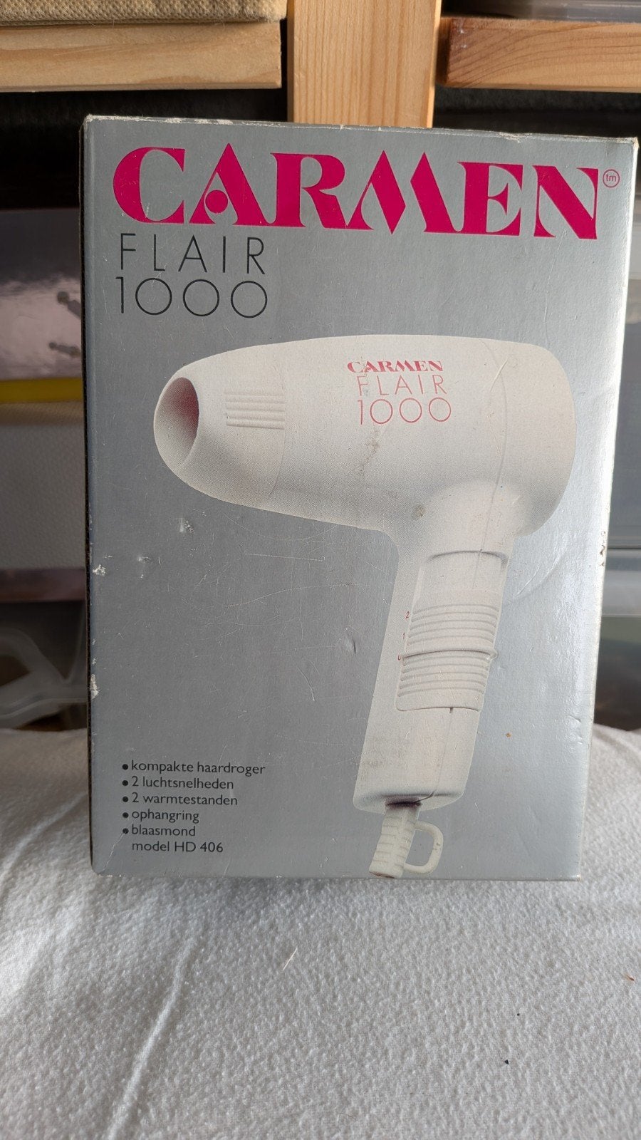 Föhn - Carmen Flair 1000 & BaByliss Jazz 1200W, Ophalen, Zo goed als nieuw, Haarverzorging