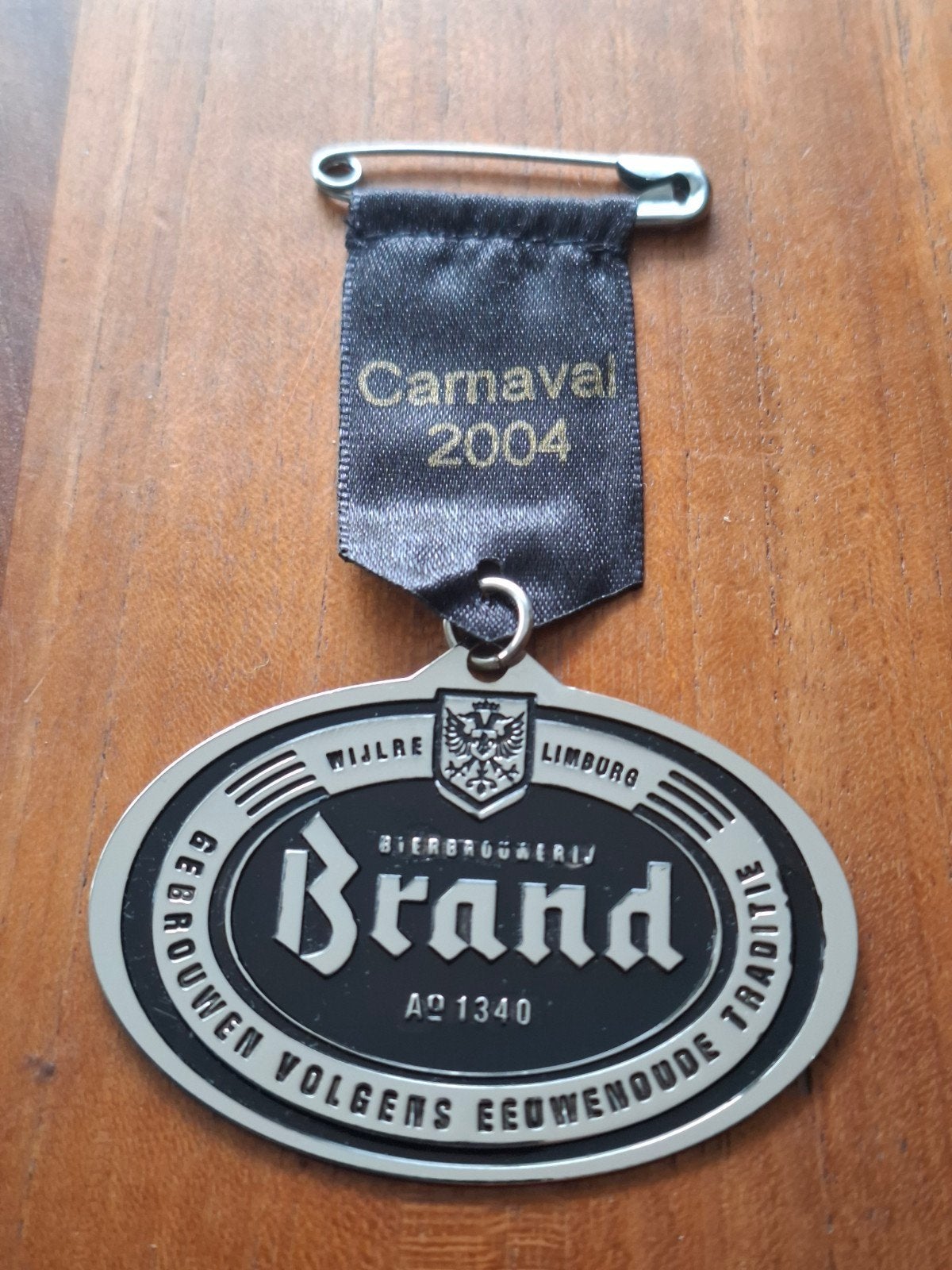 Brand Bier carnavalsmedaille 2004, Ophalen of Verzenden, Brand