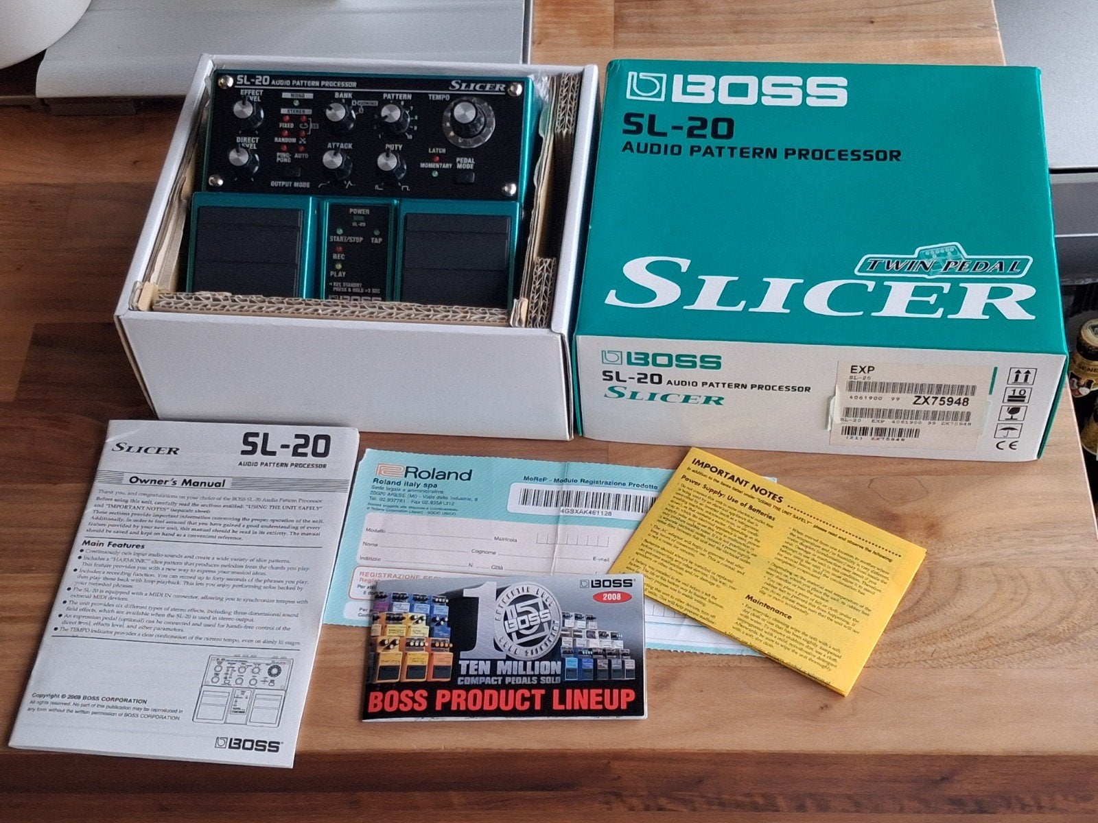 Boss SL-20 Slicer nieuwstaat + originele doos & documentatie, Ophalen of Verzenden, Zo goed als nieuw, Overige typen