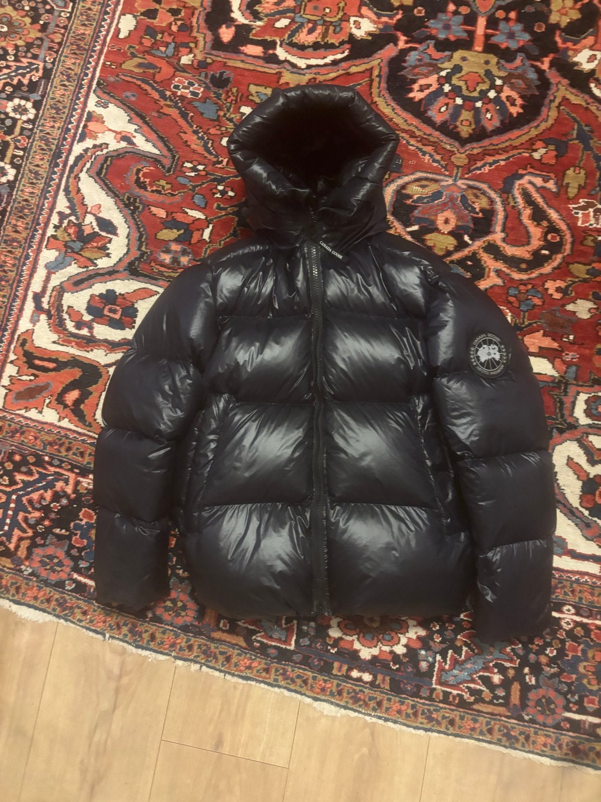 Canada Goose Crofton Puffer Zwart Maat XXL, Ophalen, Zo goed als nieuw, Overige maten, Zwart