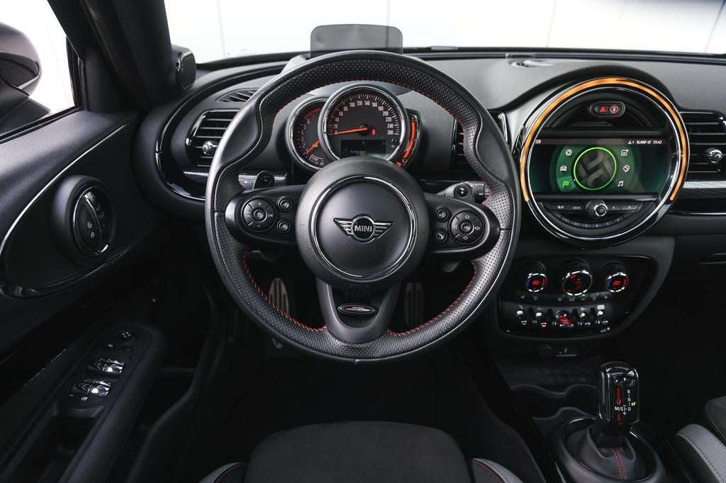 MINI Clubman Cooper S JCW Automaat / Panoramadak / JCW Sport, Auto's, Mini, Gebruikt, Zwart, Leder, Geïmporteerd