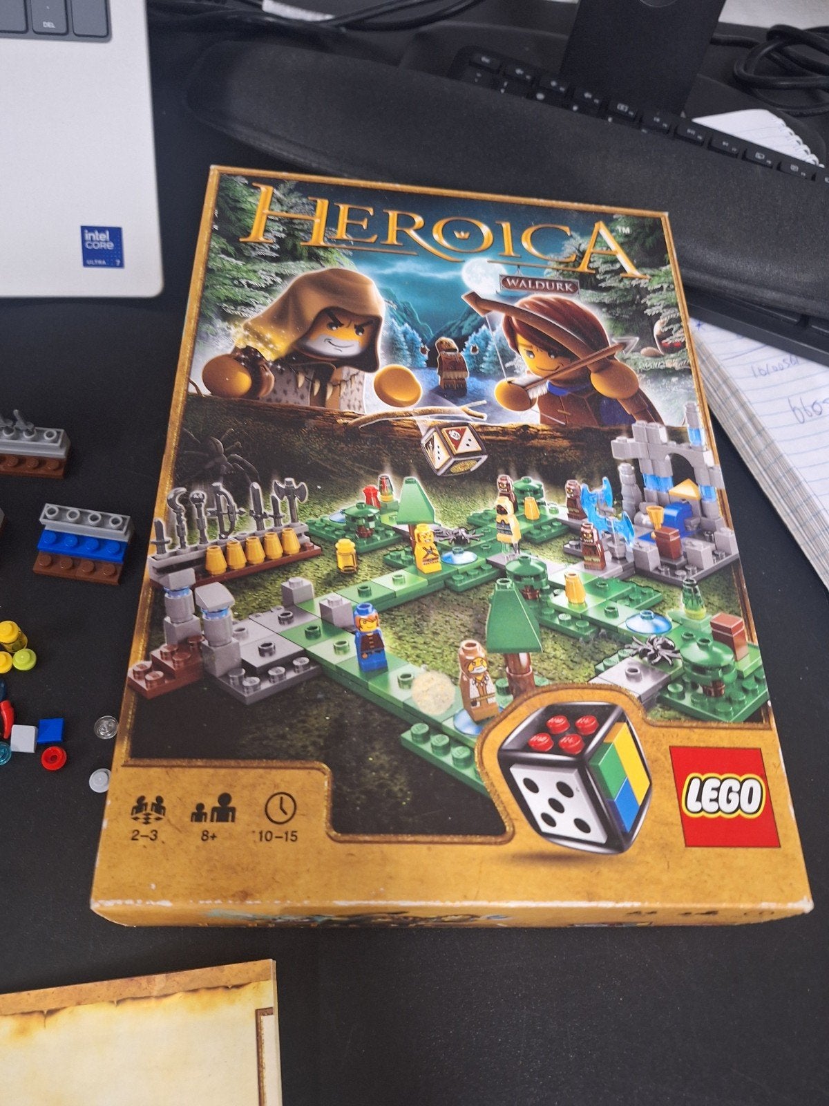 Lego Heroica Waldurk 3858 - Compleet bordspel, Inclusief instructies, Gebruikt, Overige thema's, Lego