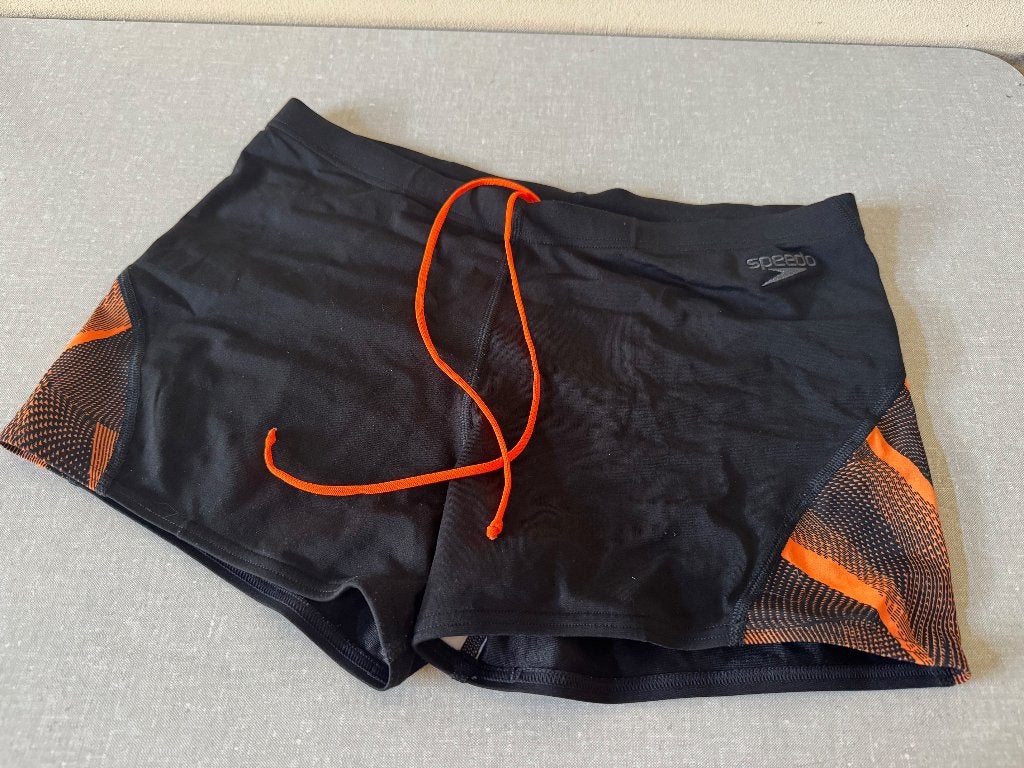 NIEUWE zwembroek SPEEDO ZWART + ORANJE koord, Maat 48/50 (M), Zwart, Ophalen of Verzenden, Zwemshort