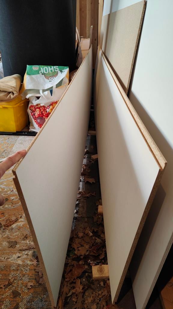 Spaanplaat platen met witte laag, Doe-het-zelf en Verbouw, Platen en Panelen, Ophalen