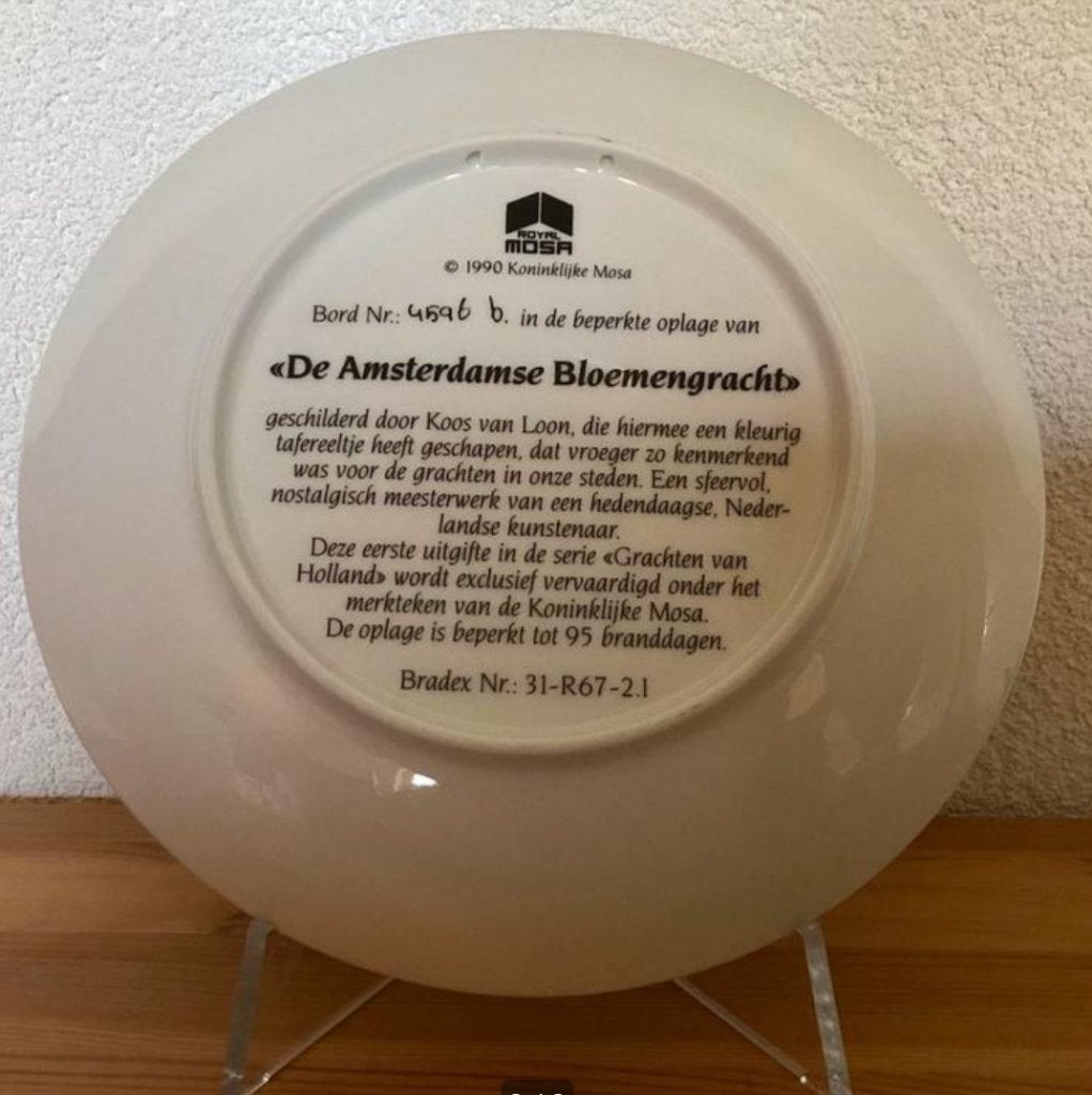 'De Amsterdamse bloemengracht' door Koos van Loon, Vintage, Ophalen of Verzenden, Zo goed als nieuw