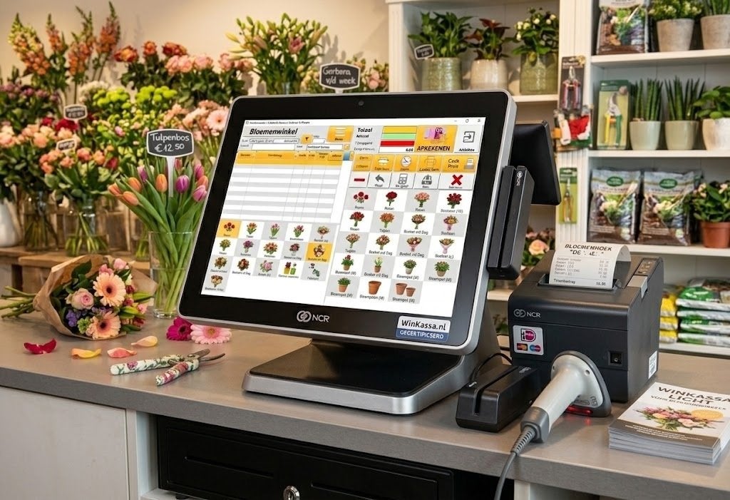 Compleet POS Kassasysteem Bloemenwinkel & Bloemist Floris, Computers en Software, Ophalen of Verzenden, Refurbished, Windows