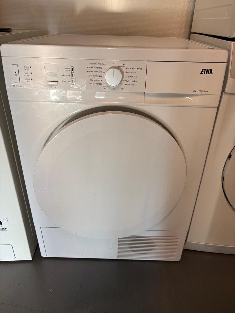Gebruikte Etna condensdroger 7 kg, 6 tot 8 kg, Gebruikt, Anti-kreukfase, Ophalen of Verzenden