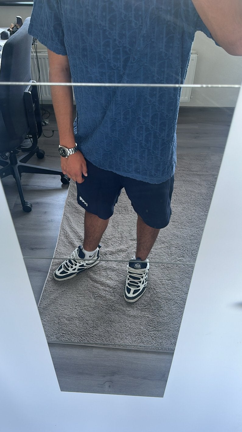 Dior Oblique Terry Cotton T-shirt Blauw, Kleding | Heren, Ophalen of Verzenden, Zo goed als nieuw, Maat 48/50 (M), Blauw