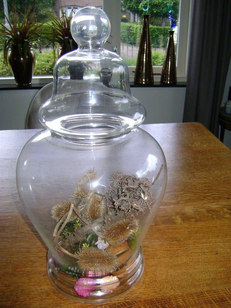 te koop: grote (buik)vaas glas, Ophalen, Zo goed als nieuw, Overige kleuren, Glas