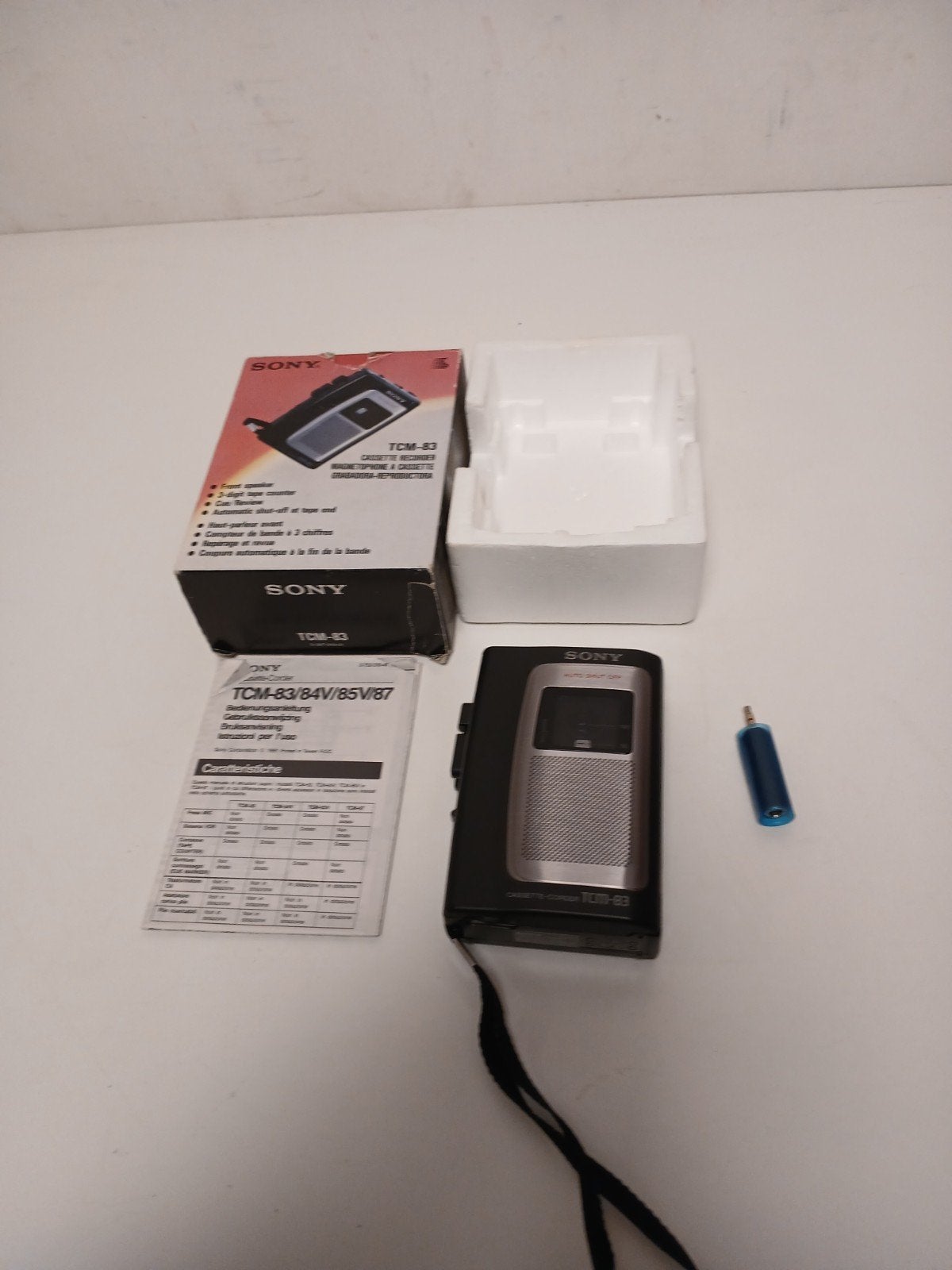 Sony tcm-83 cassete recorder, Audio, Tv en Foto, Walkmans, Discmans en Minidiscspelers, Ophalen of Verzenden, Walkman