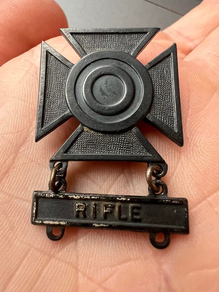 WO2 Amerikaans STERLING Marksman Badge Rifle M1 Garand 1903, Amerika, Ophalen of Verzenden, Embleem of Badge