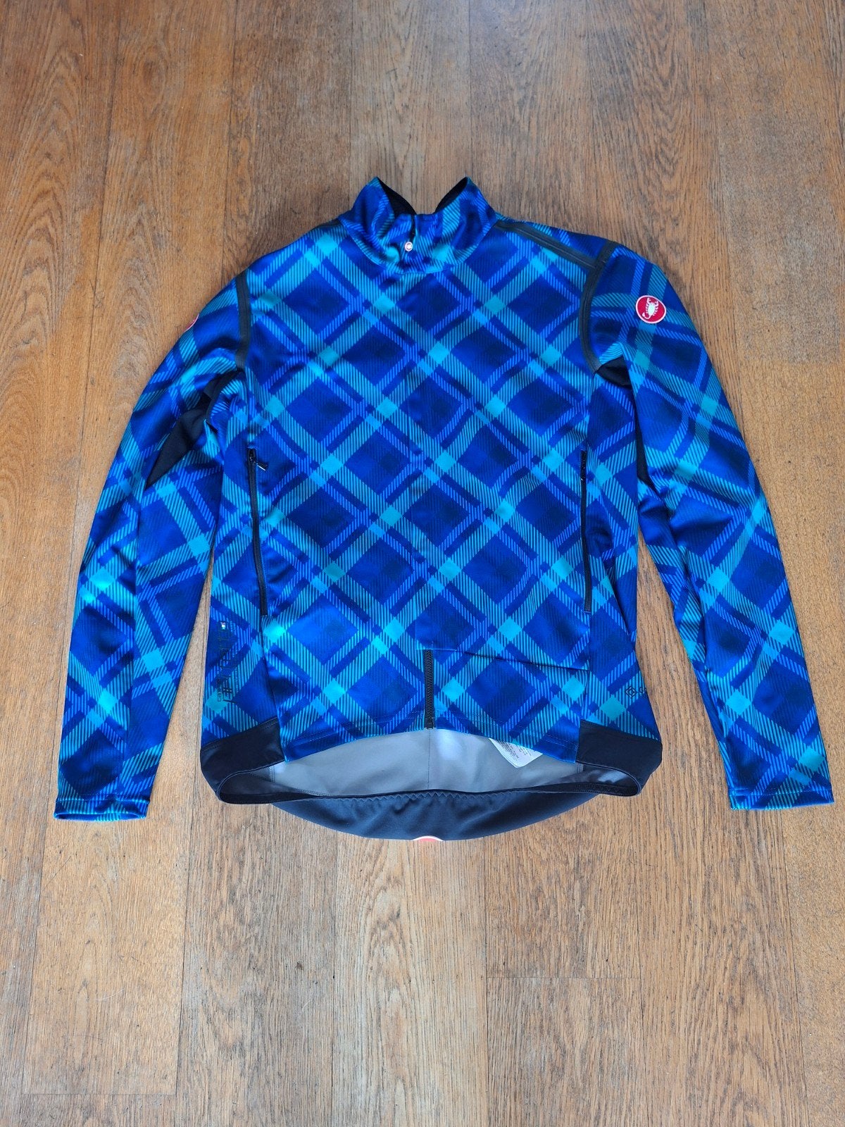 Castelli Perfetto Fietsjas XL, Blauw, Ophalen of Verzenden, Zo goed als nieuw, Maat 46/48 (XL) of groter