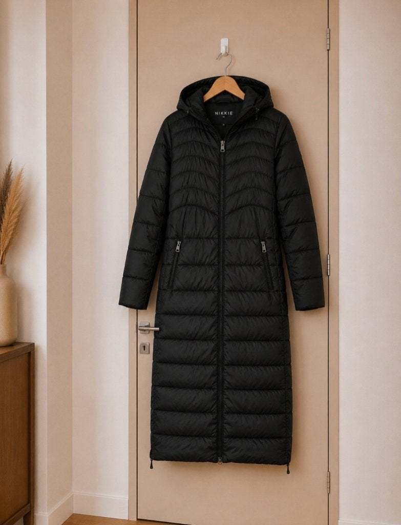 Nikkie lange puffer S, Zwart, Ophalen of Verzenden, Nikkie, Maat 34 (XS) of kleiner
