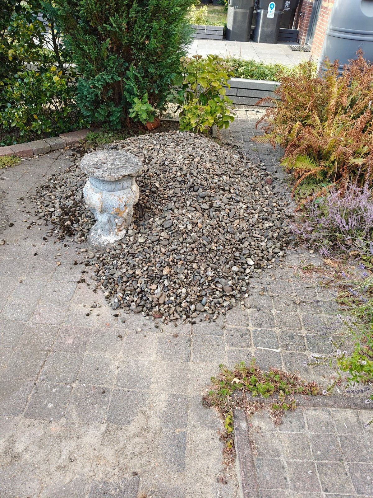 Gebruikt grind, gratis af te halen, Tuin en Terras, Ophalen, Gebruikt, Grijs, Grind