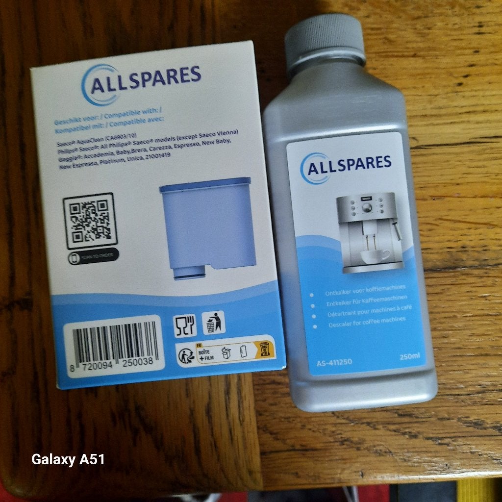 All Spares Waterfilters (2x) & Ontkalker (1,5 fles), Overige merken, Saeco, Reiniging en onderhoud, Nieuw
