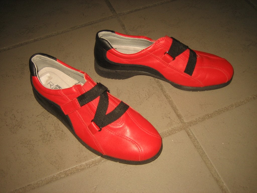 Zeer comfortabele knalrode leren sneakers ROHDE 37 snazzeys, Verzenden, Sneakers of Gympen, Rood, Rohde