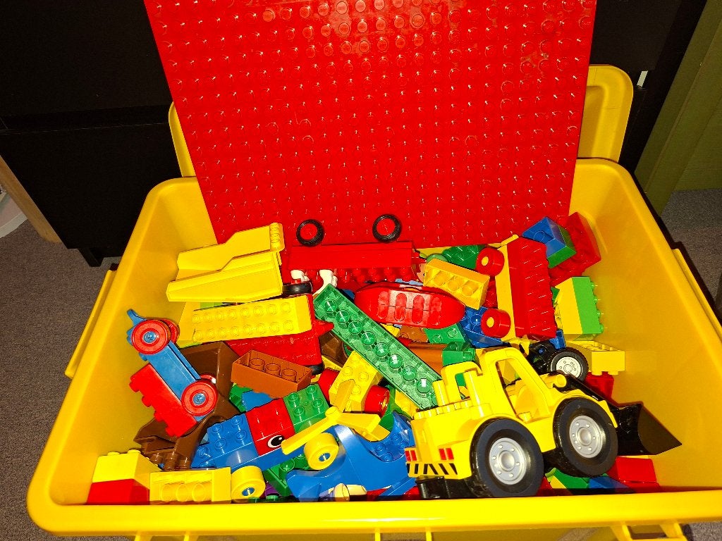 Duplo blokken (kist vol), Ophalen, Gebruikt