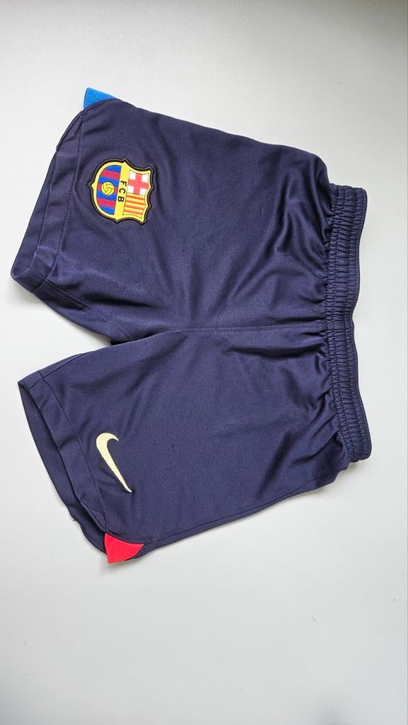FC Barcelona Nike Dri-Fit Short Maat 122-128, Sport- of Zwemkleding, Ophalen of Verzenden, Zo goed als nieuw, Nike