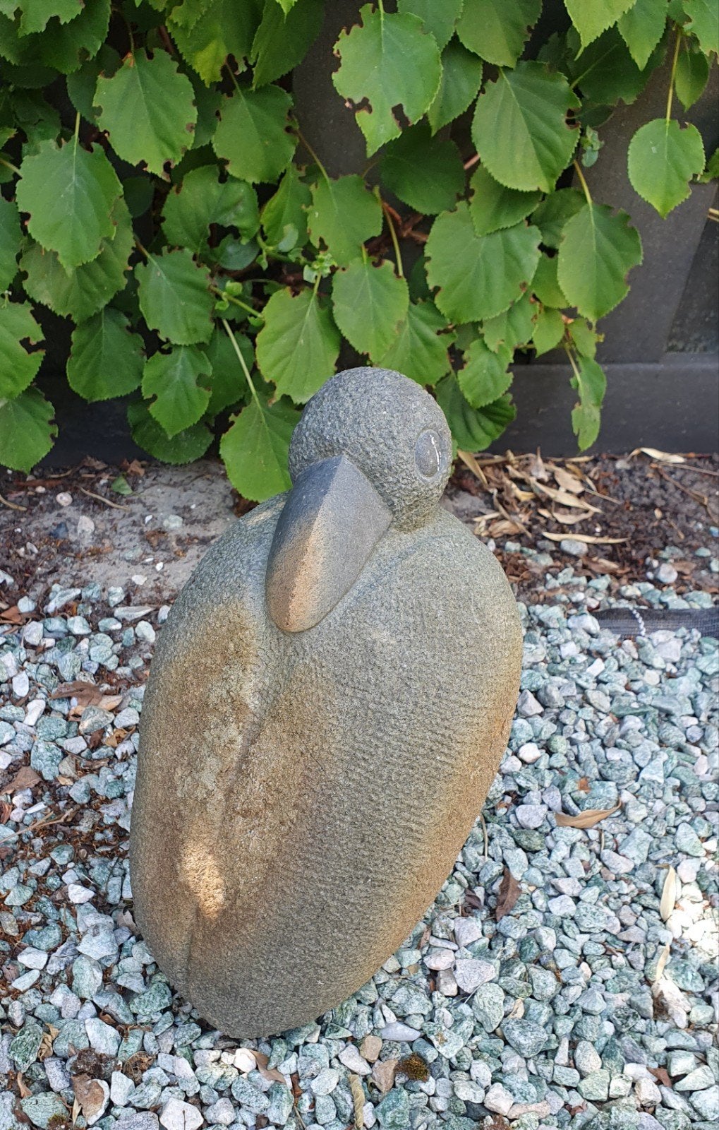 Tuinbeeld eend, Tuin en Terras, Ophalen, Gebruikt, Steen, Dierenbeeld