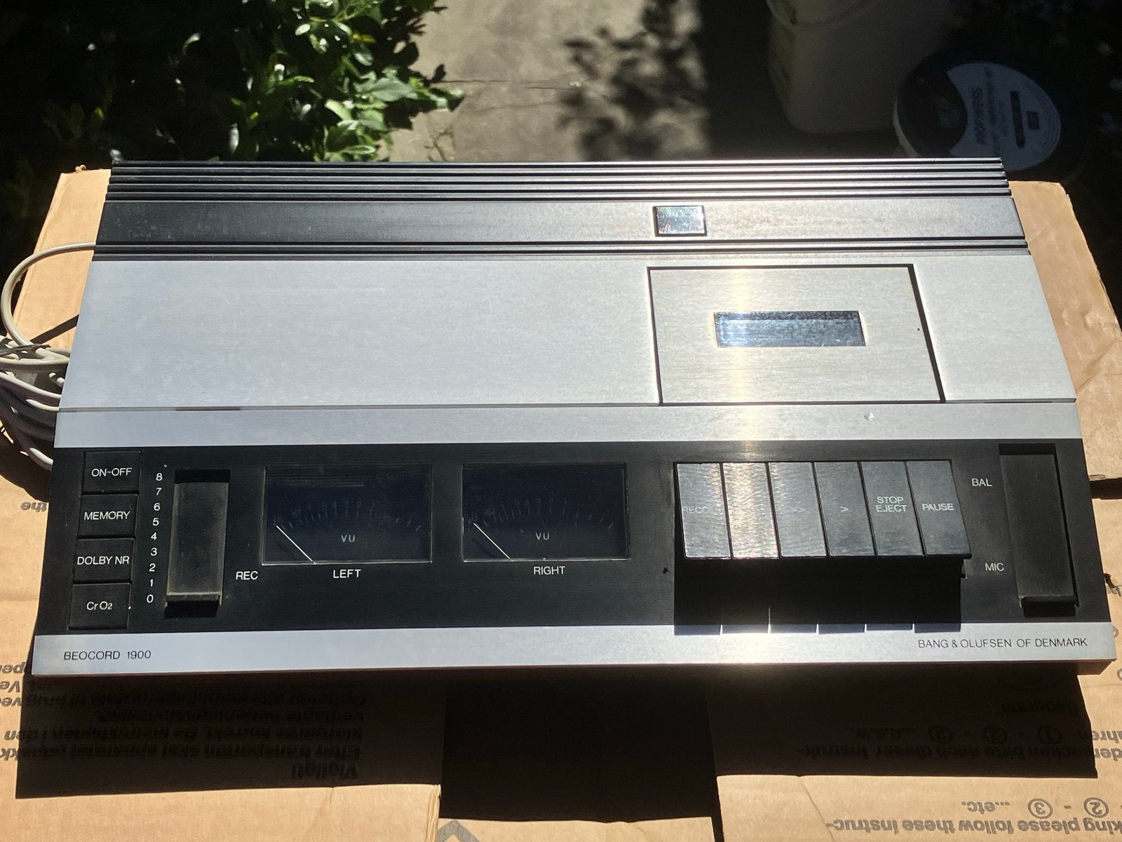 Bang & Olufsen Beocord 1900 Cassettedeck - Zeer Mooie Staat, Ophalen of Verzenden, Enkel, Overige merken, Tape counter