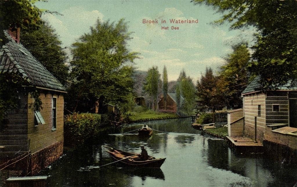 Broek in Waterland, Het Dee - roeiboten - ongelopen, Verzenden, Voor 1920, Ongelopen, Noord-Holland