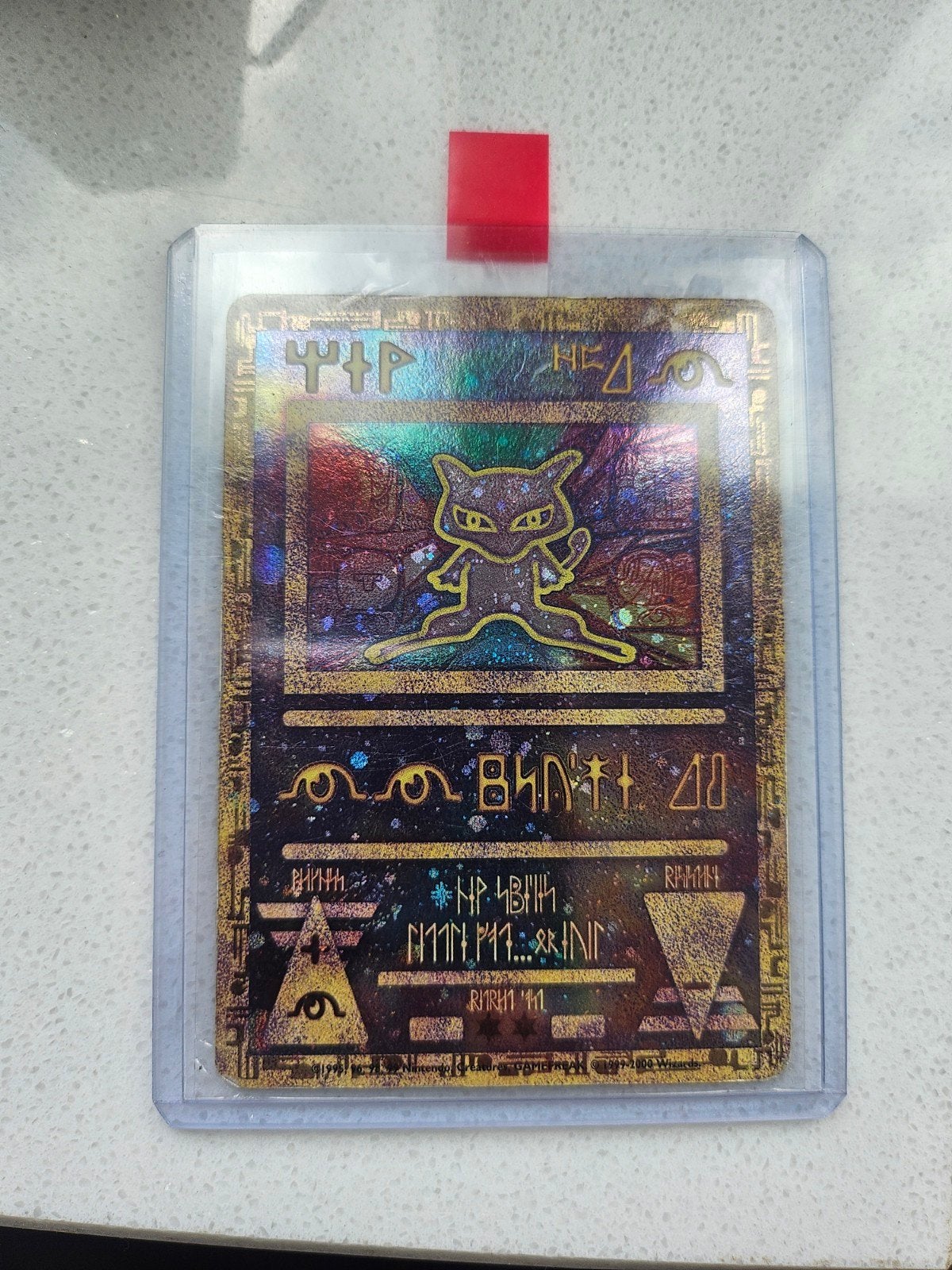 ancient mew pokemon promo kaart 1999, Ophalen of Verzenden, Gebruikt, Losse kaart, Foil