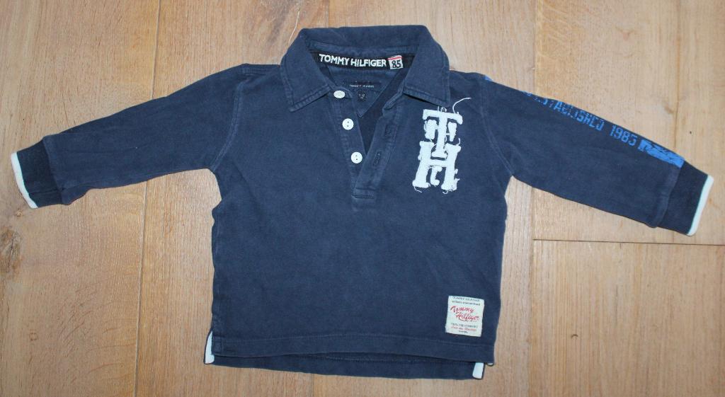 Pololongsleeve van Tommy Hilfiger 80, Kinderen en Baby's, Babykleding | Maat 80, Gebruikt, Jongetje, Shirtje of Longsleeve, Ophalen of Verzenden