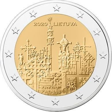 2 euro Litouwen 2020 - Heuvel der kruisen (UNC), Ophalen of Verzenden, Overige landen, 2 euro, Losse munt
