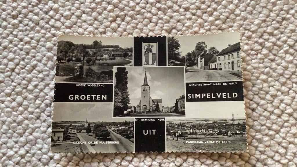 Ansichtkaart Simpelveld. 914, Verzamelen, Ophalen of Verzenden, 1940 tot 1960, Gelopen, Limburg