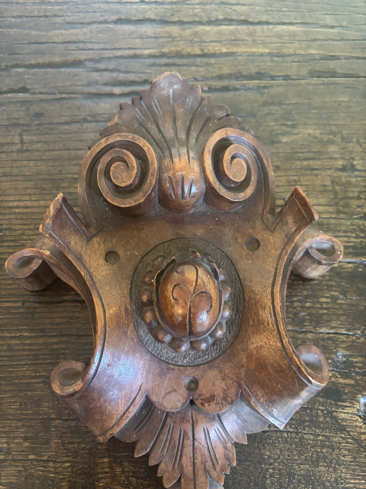Antiek Houten Ornament - Handgesneden Decoratie, Verzenden