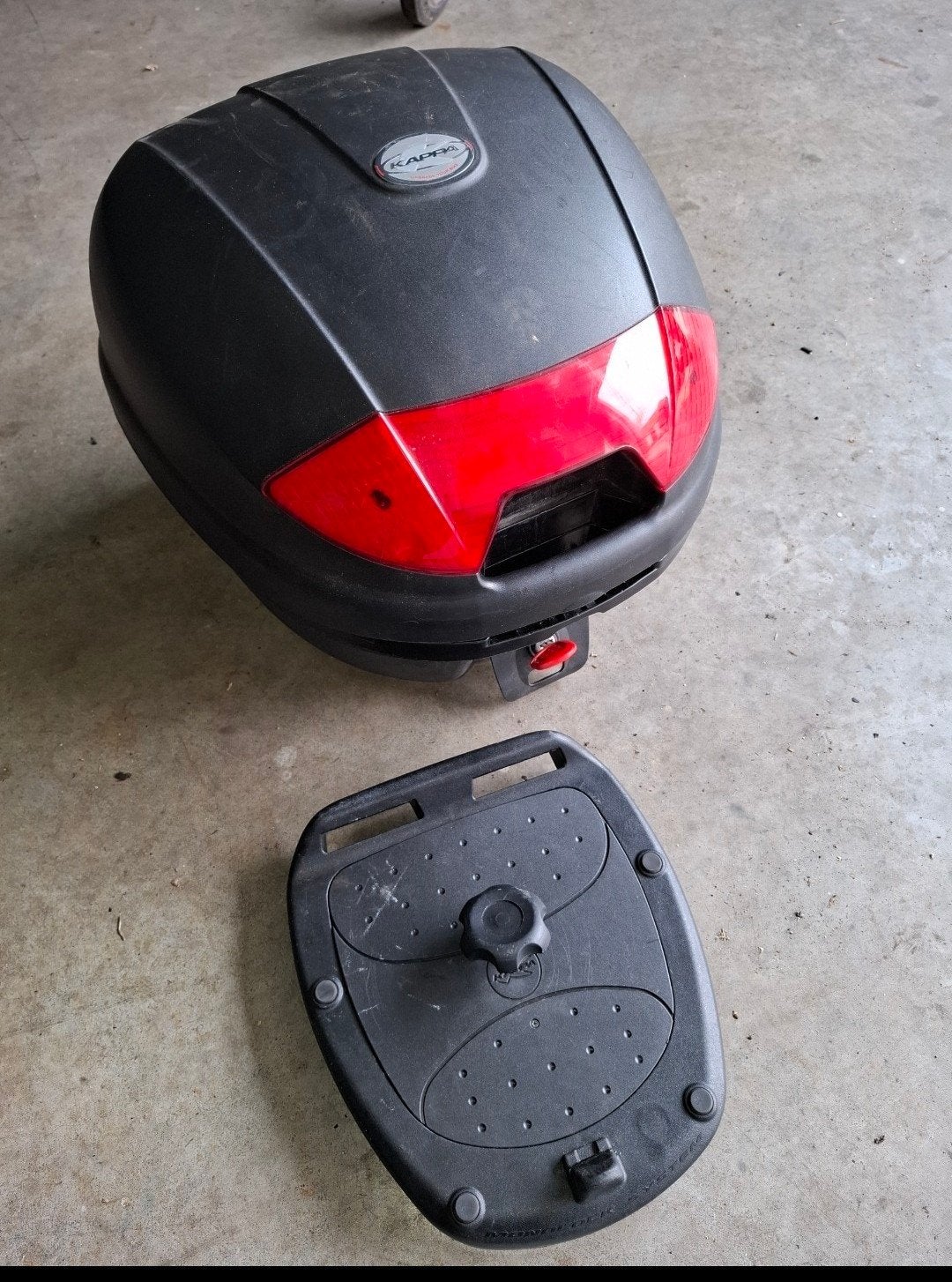 Kappa topkoffer voor motorfiets inclusief montageplaat, Ophalen of Verzenden, Gebruikt