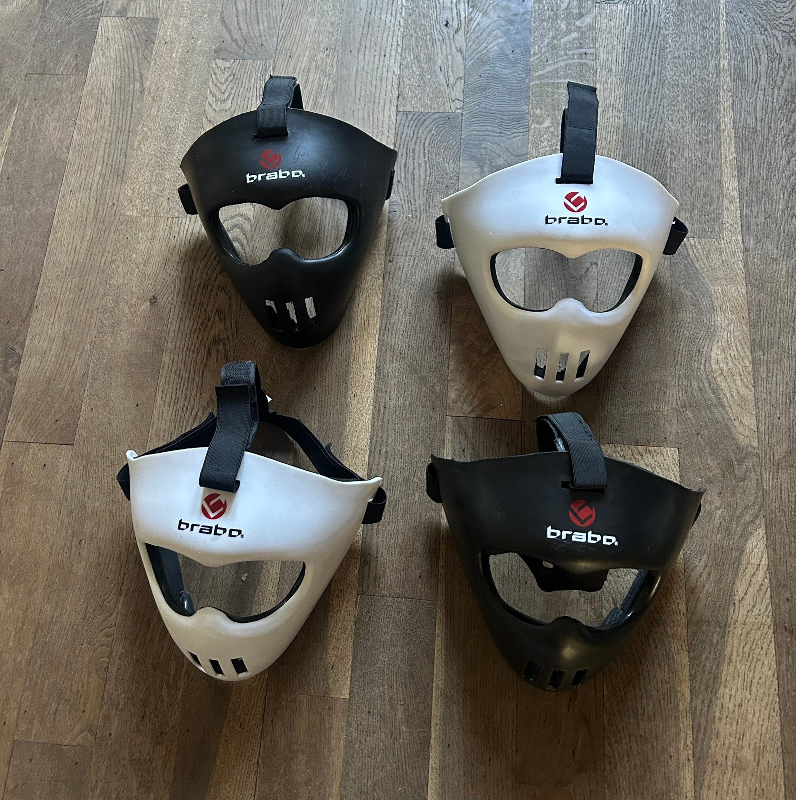 Strafcorner maskers/ hockey maskers Brabo junior, Ophalen of Verzenden, Gebruikt, Overige typen
