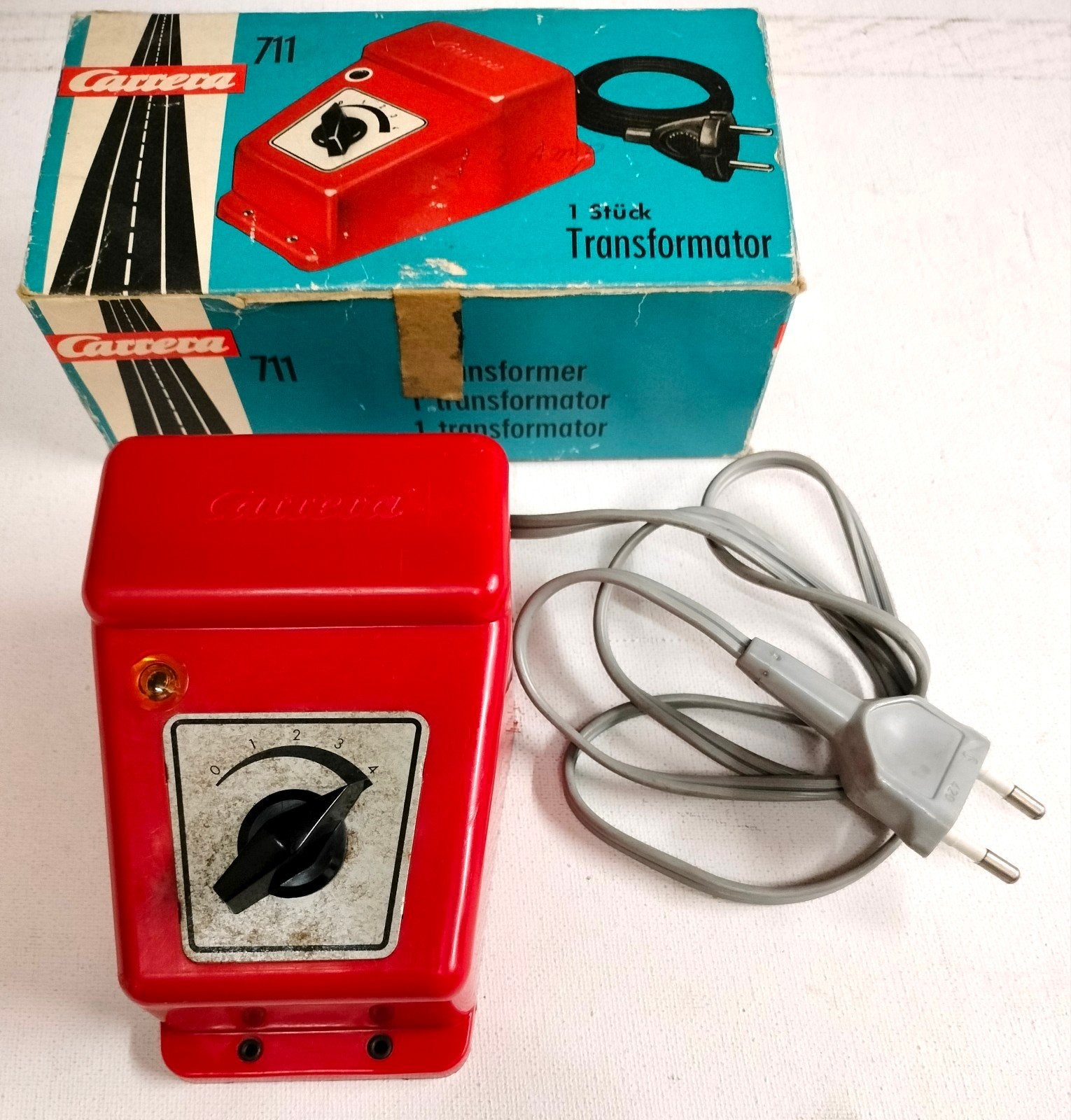Carrera racebaan transformator regelbaar in 4 standen trafo., Verzenden, Elektrisch, Carrera