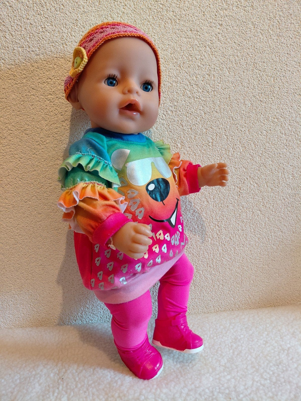 Leuke Baby Born Pop van Zapf Creation  = 43 cm., Ophalen of Verzenden, Gebruikt, Babypop