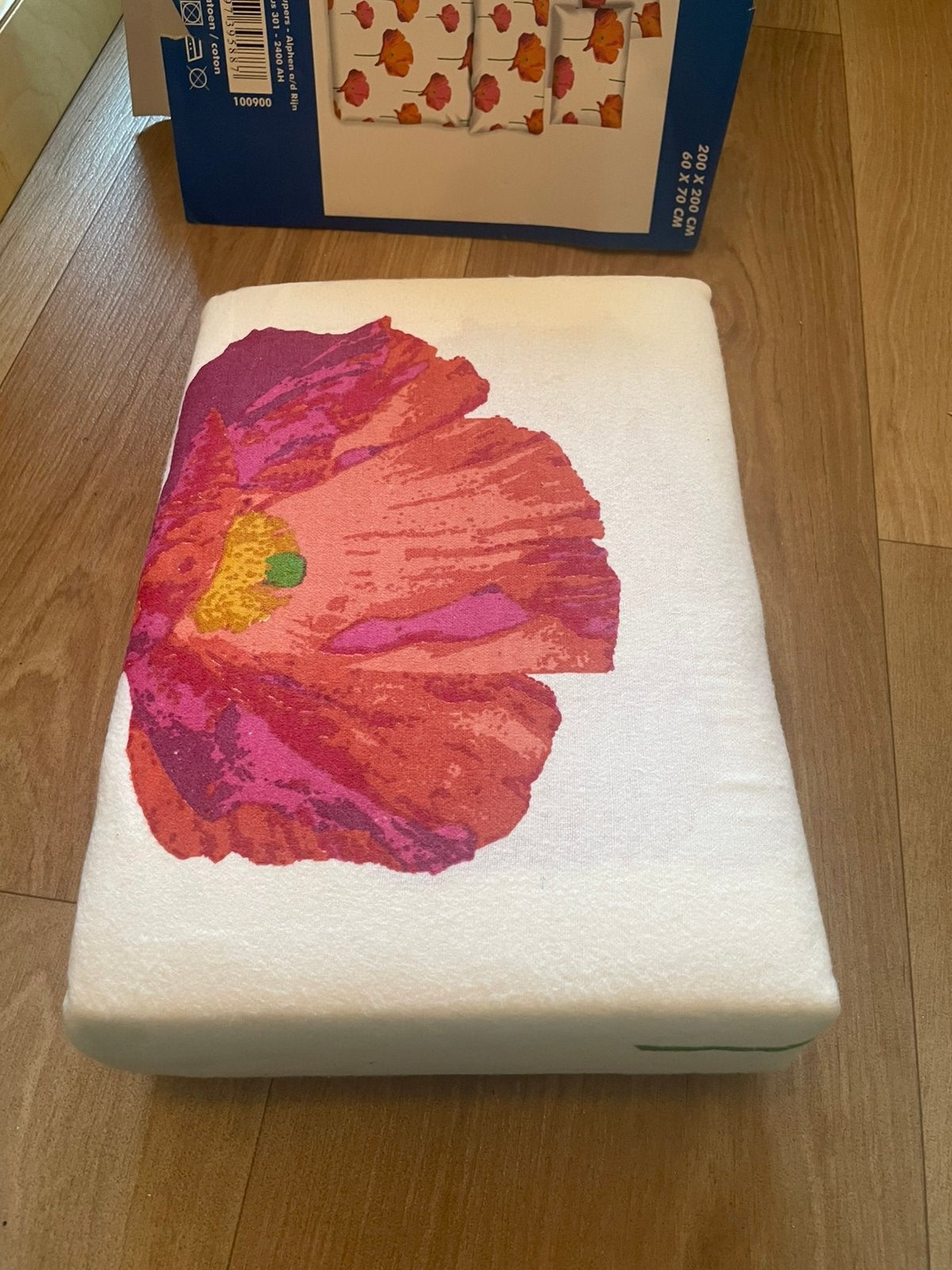 Flanelle dekbed overtrek met klaprozen nieuw, Meerkleurig, Dekbedovertrek, Katoen, Ophalen of Verzenden