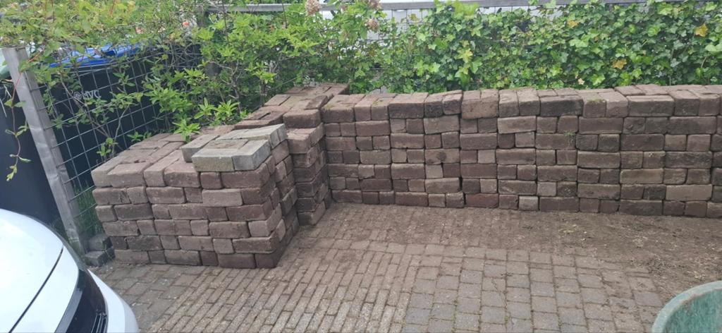 Gebruikte bakstenen voor tuin of bestrating, Doe-het-zelf en Verbouw, Metselstenen, Ophalen of Verzenden, Gebruikt, Bakstenen