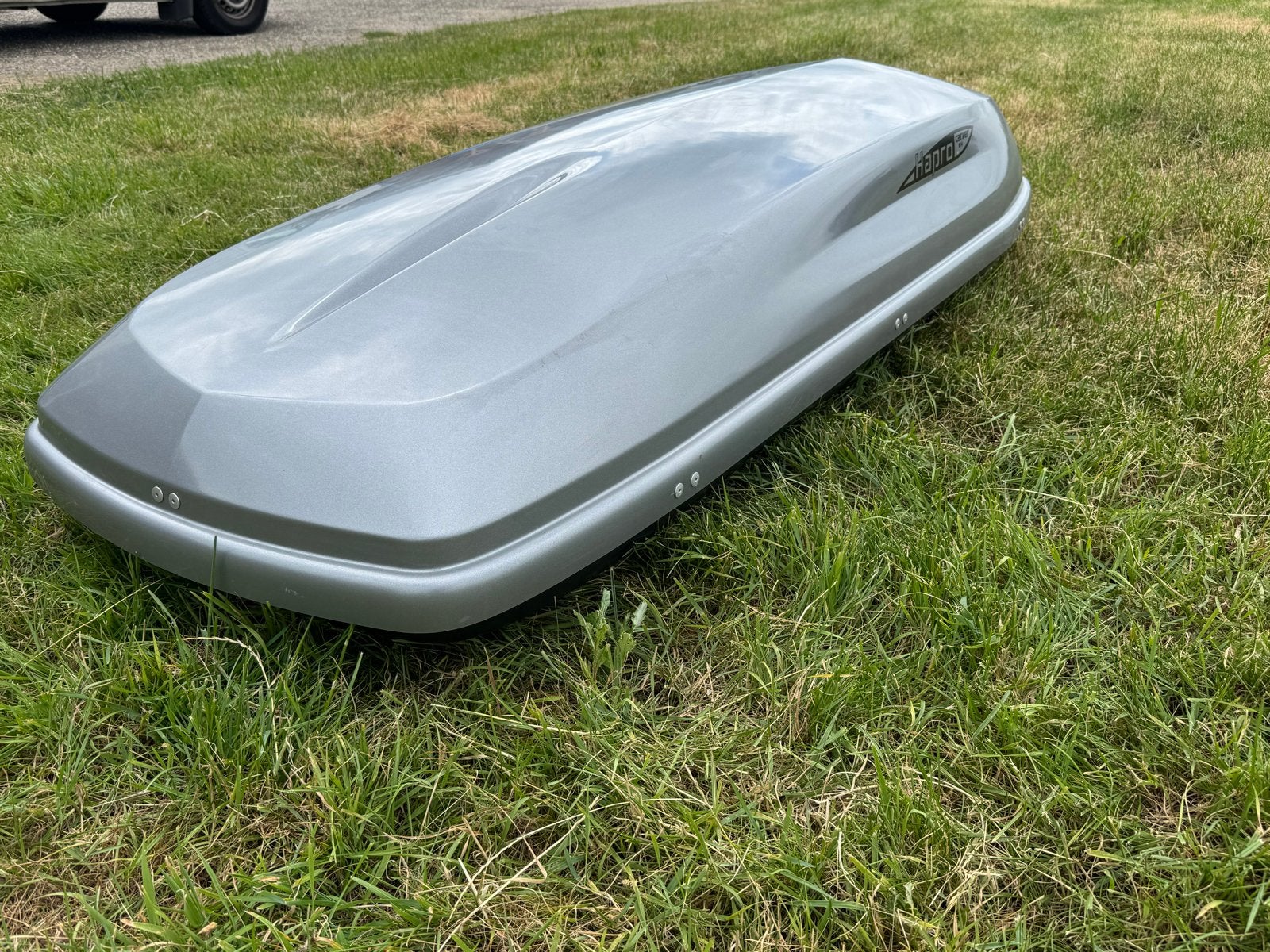 Hapro Carver 6.4 Dakkoffer - Zilver Metallic, Ophalen of Verzenden, Gebruikt