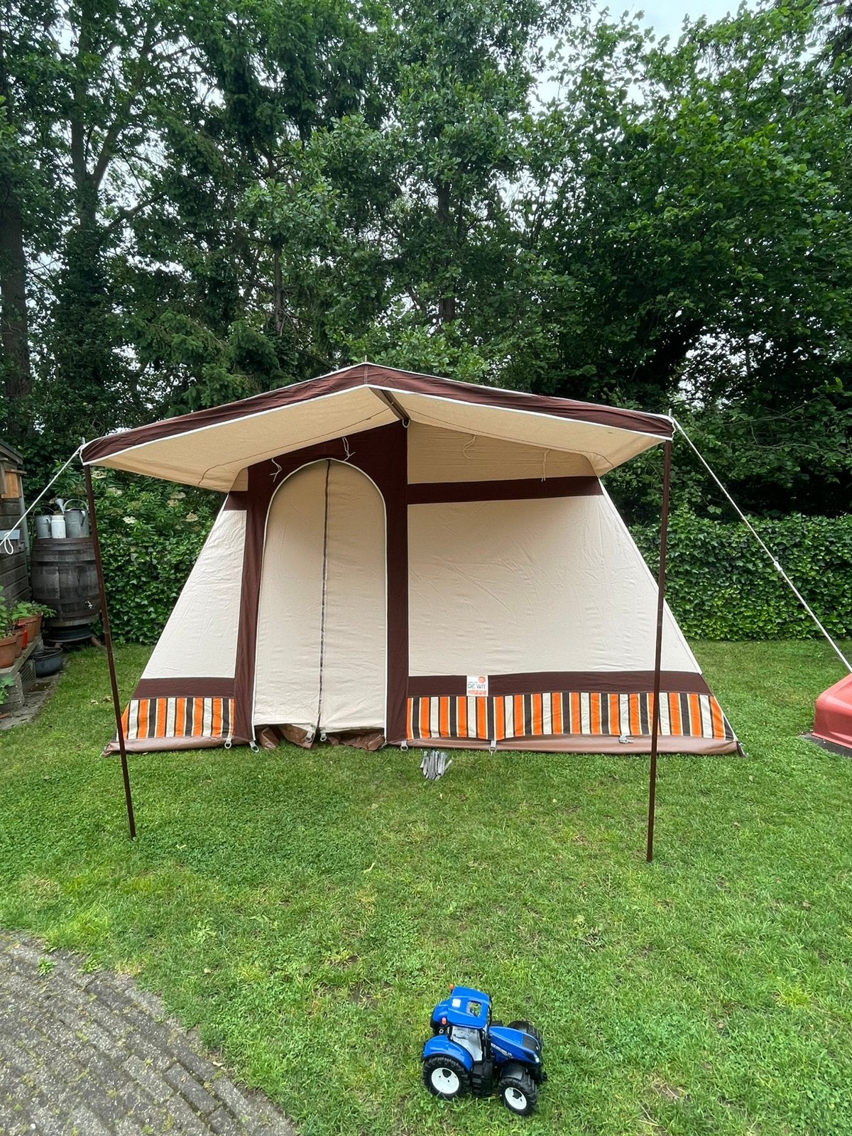 DWS Garda 3 katoenen tent, 3 personen, Caravans en Kamperen, Tenten, Ophalen, Gebruikt, Tot en met 3