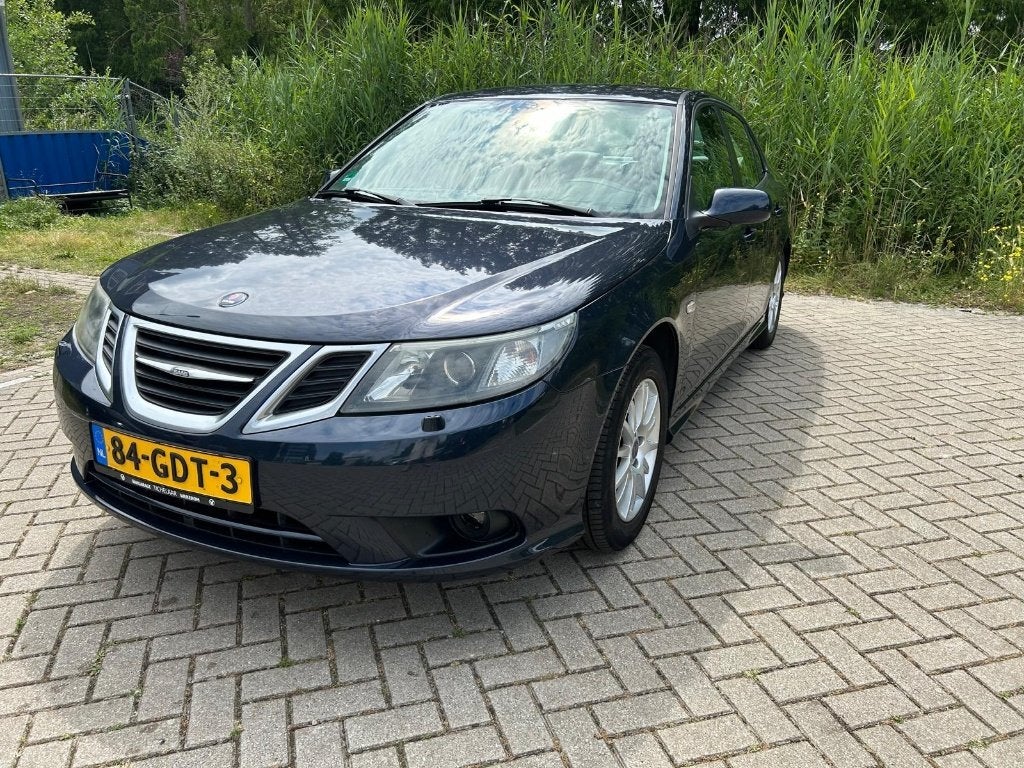 Saab 9-3 1.8i Sport Sedan 2008 Blauw, Auto's, Saab, 4 cilinders, Blauw, 122 pk, Origineel Nederlands