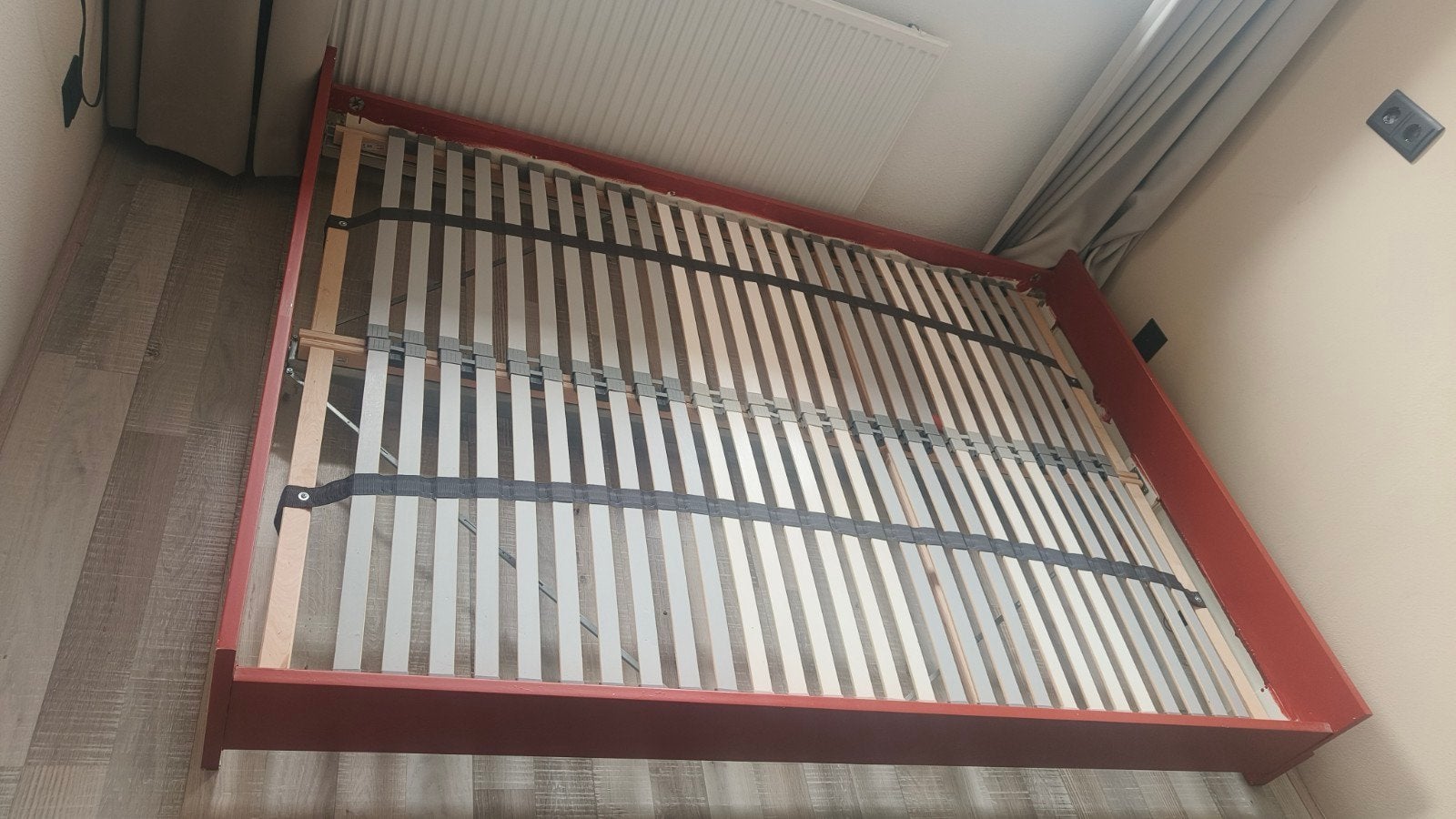 Gratis Tweepersoonsbed met Lattenbodem, Ophalen, Gebruikt, Tweepersoons, 140 cm
